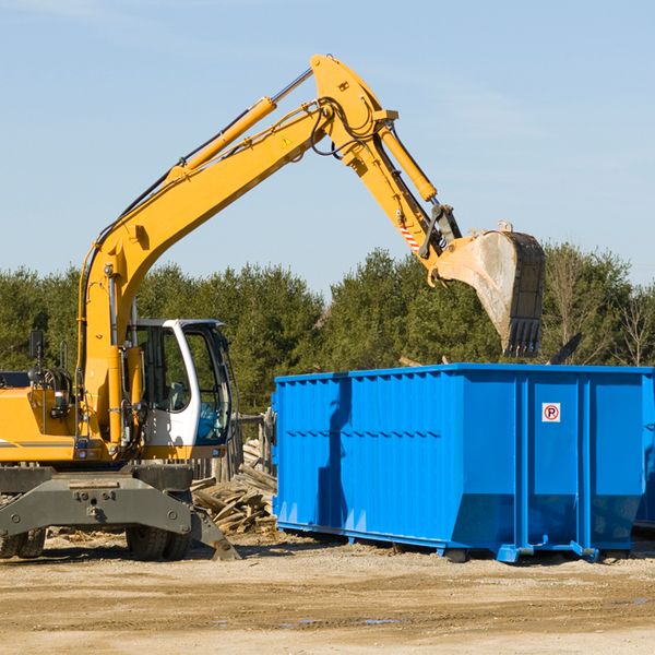 how does a residential dumpster rental service work in Hall County TX